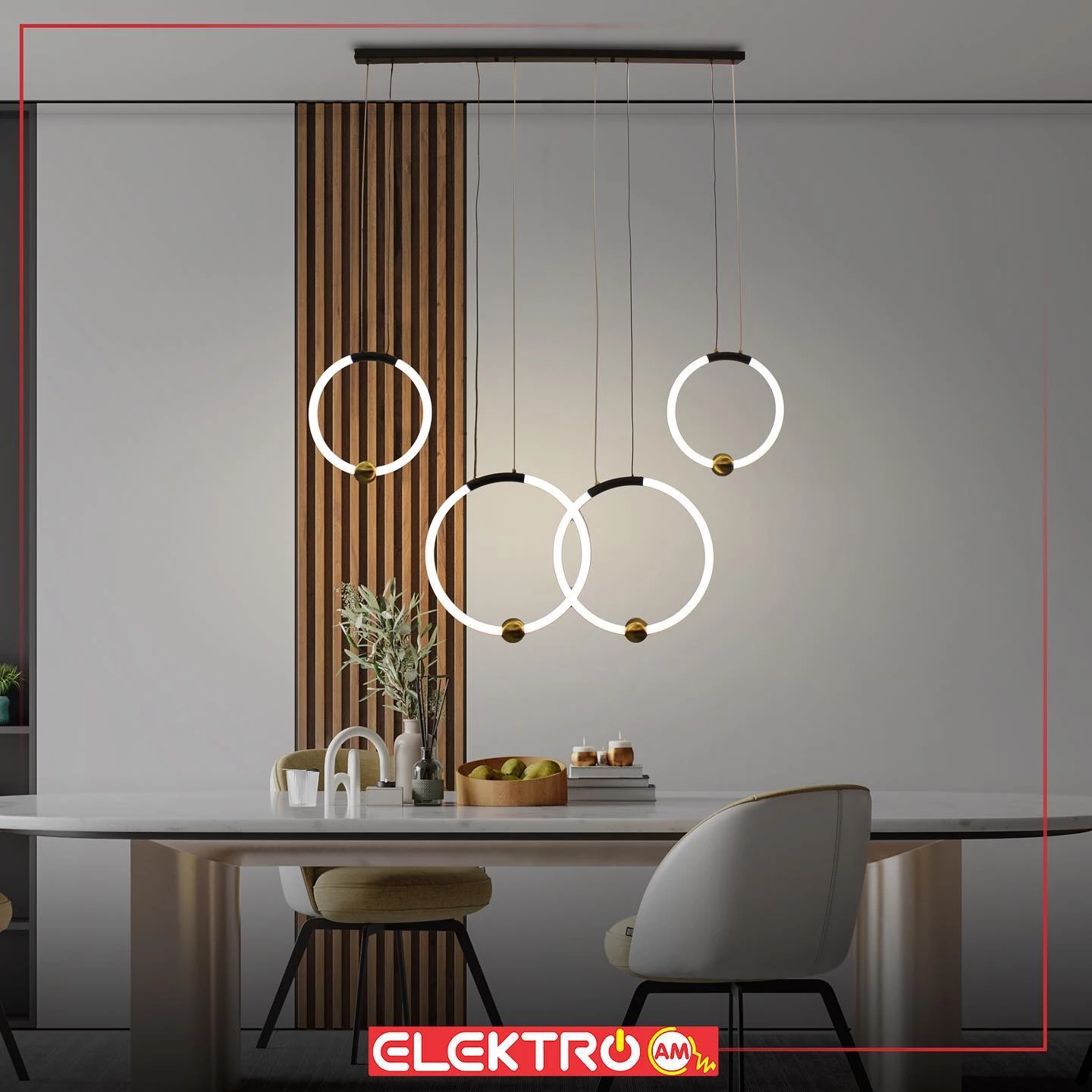 Abazhur LED trapezarie 1162-4