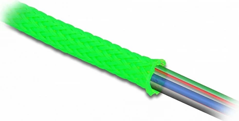 Mangë për kabllo DeLOCK, 2 m, Ø38 mm, poliester, e gjelbër