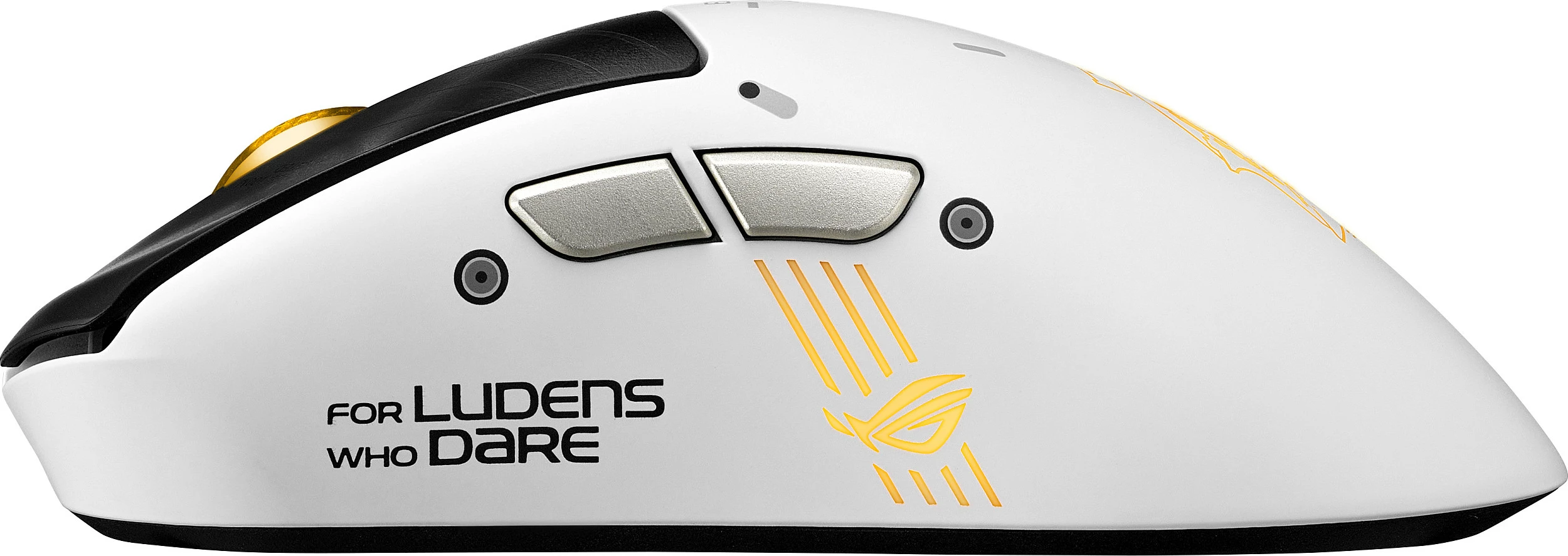 Maus gaming ASUS ROG Keris II Origin-KJP, 42000 DPI, 8000 Hz, wireless/wired, RGB, i bardhë