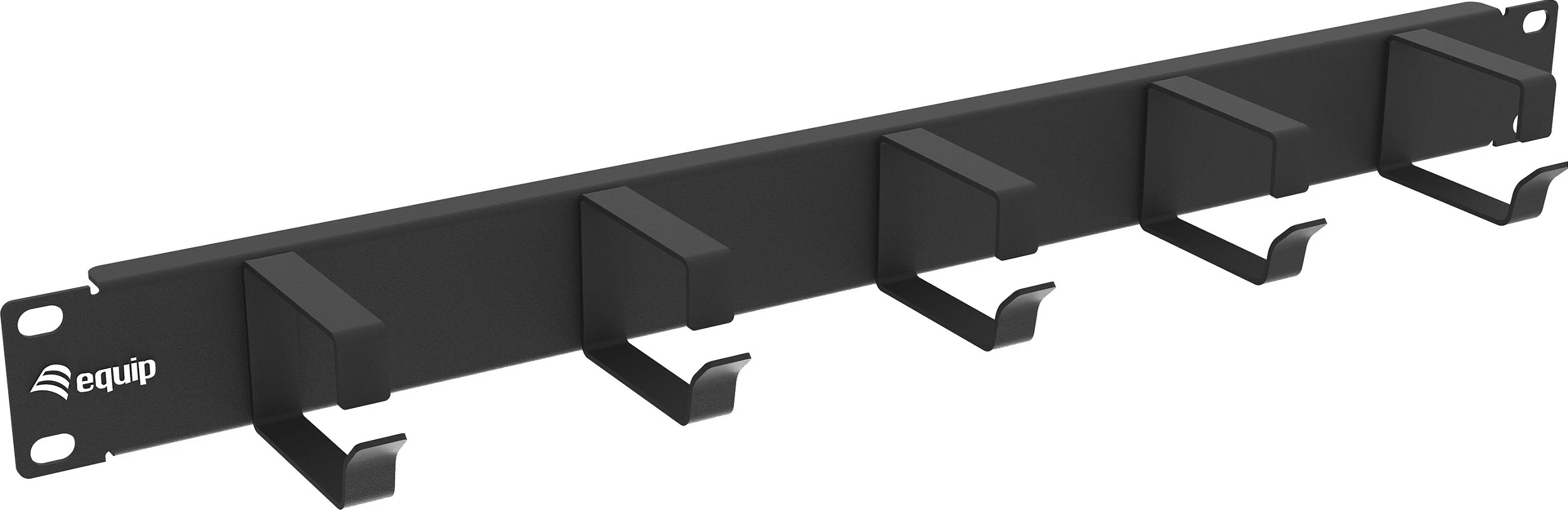 Panel menaxhimi kabllove Equip 19" 1U, 5 unaza, i zi