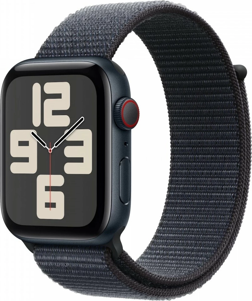 Smartwatch Apple Watch SE GPS + Cellular, 40 mm, 32 GB, midnight me rrip sportiv navy