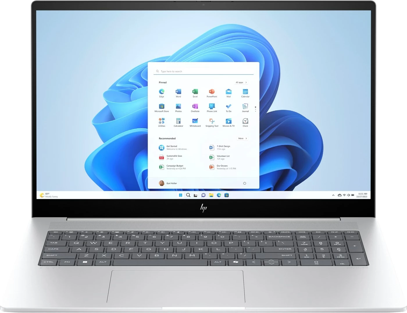 Laptop HP Envy 17T-DA000, Intel Core Ultra 7 155H, 16 GB RAM, 512 GB SSD, 17.3" Touch, Bardhë