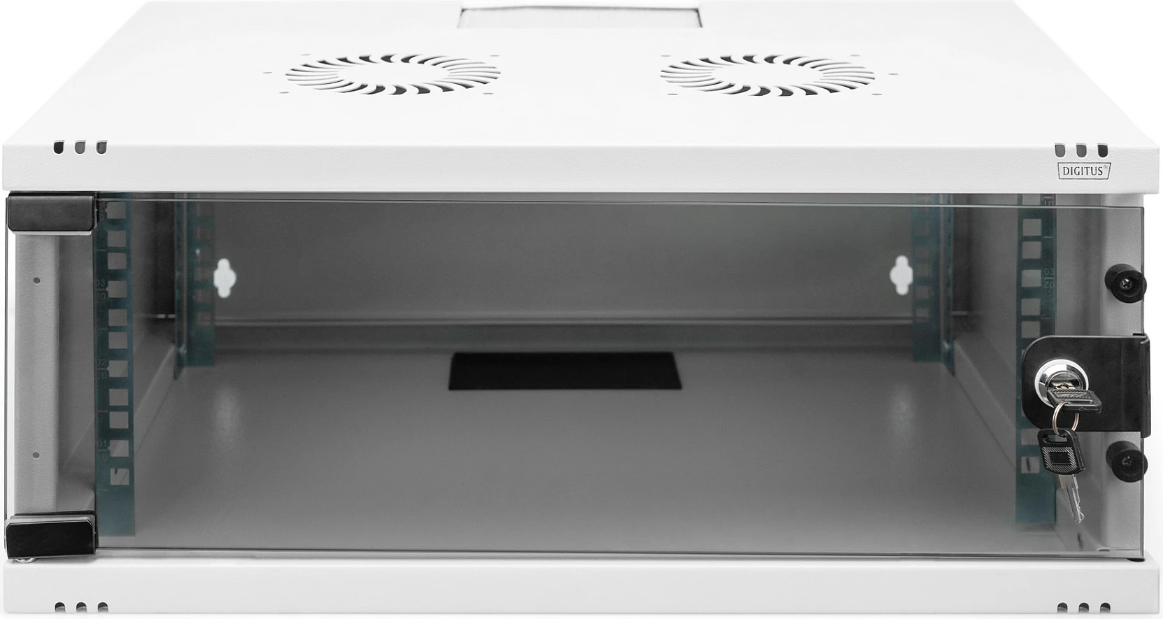 Kasë muri Digitus SOHO 4HE, 4U, 241x540x400mm, xham, gri