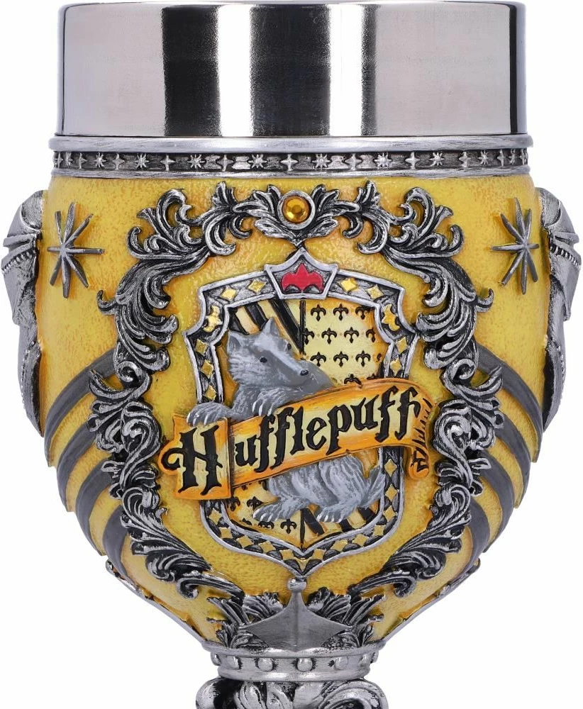 Krigë koleksionuese NEMESIS NOW Harry Potter Hufflepuff, e derdhur në rrëshirë dhe e pikturuar me dorë, verdhë/zezë