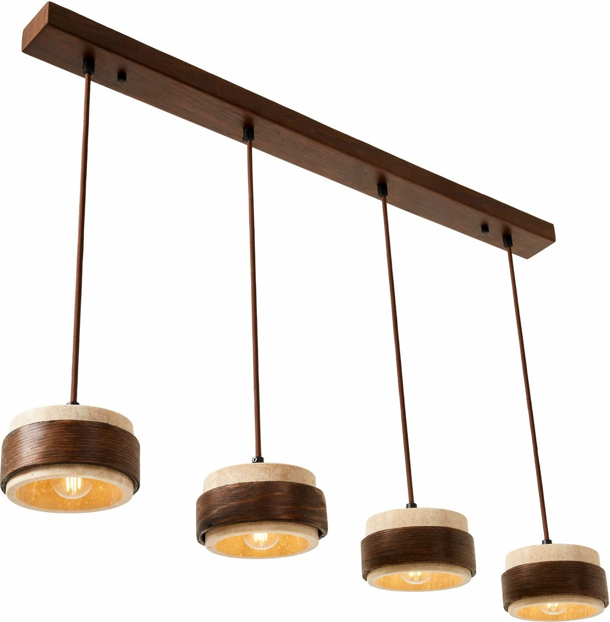 Llambë tavani Opviq Lover D, dru arre, bezhë