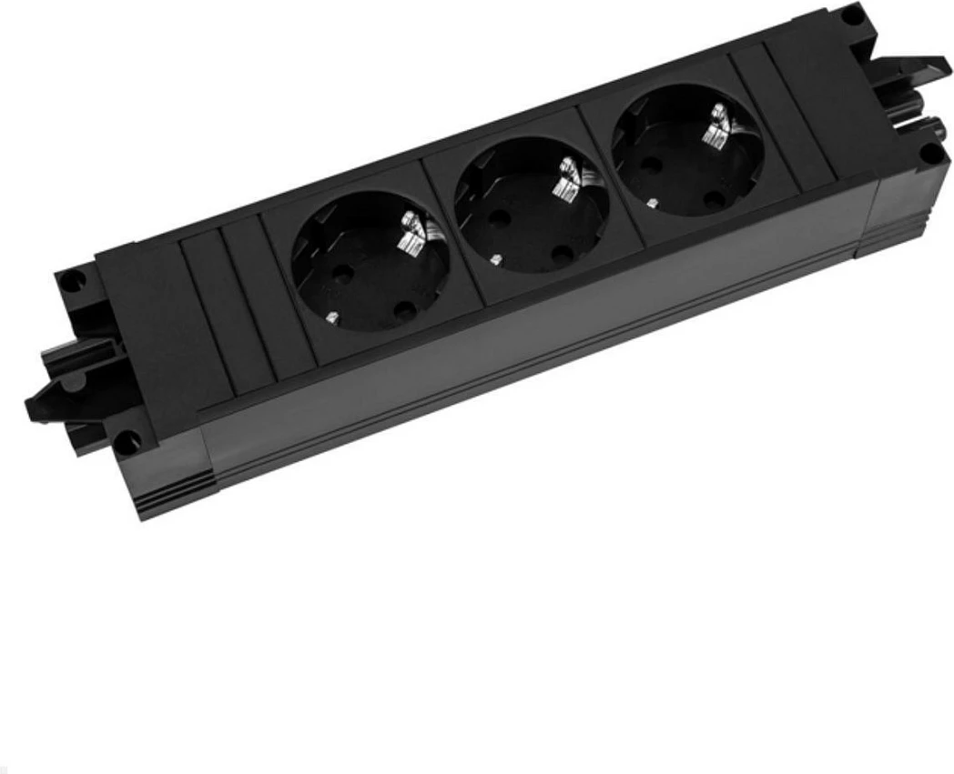 Bllok prizash Bachmann STEP BASE 3x Type F (Schuko) GST18, 16A 250V, i zi