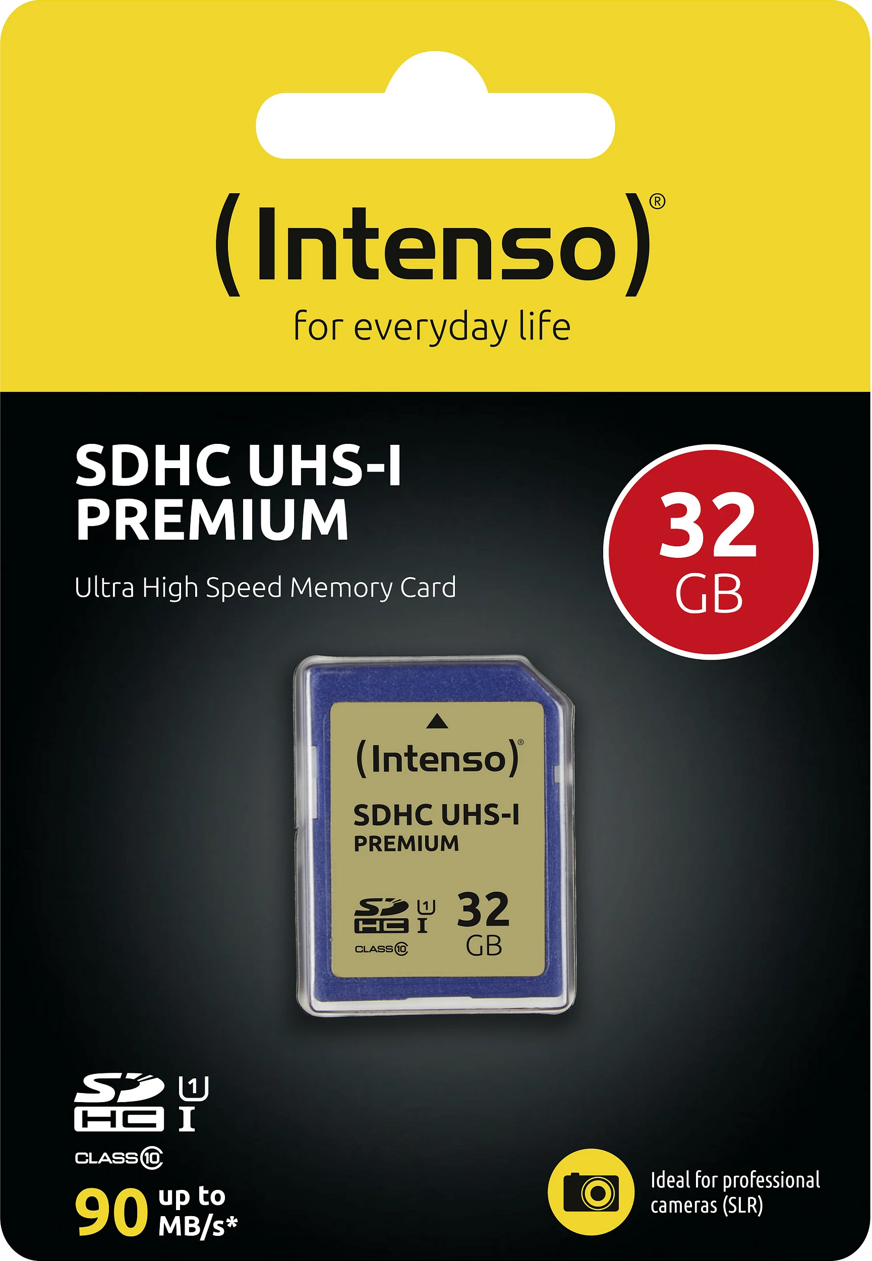 Kartelë memorie Intenso SDHC UHS-I Premium 32GB, Class 10 U1, 90 MB/s, blu