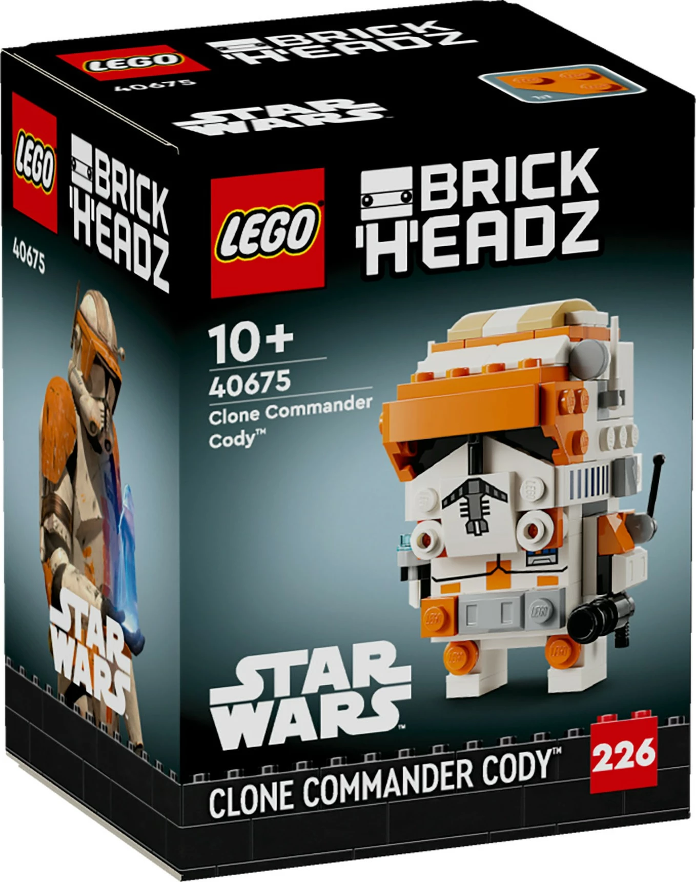 Set ndërtimi LEGO BrickHeadz 40675, Clone Commander Cody, 147 pjesë, shumëngjyrësh