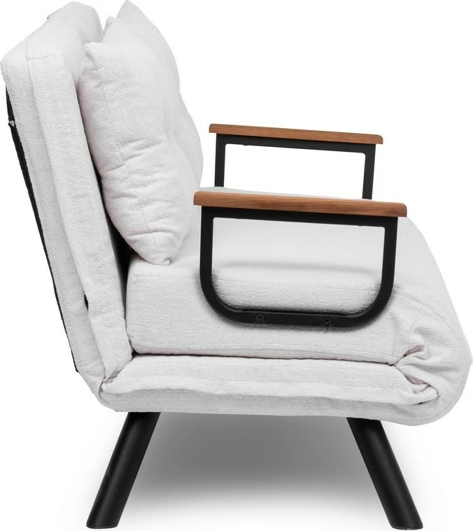 Divan-krevat dy ulës, Atelier del Sofa, Sando, teddy, i bardhë