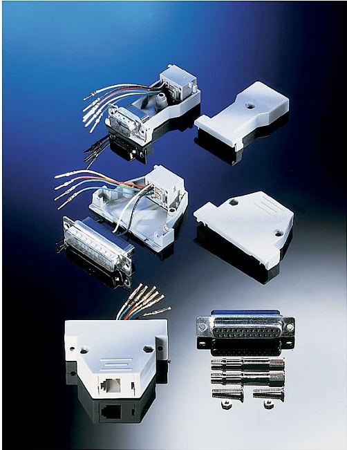 Adapter Roline DB25 në RJ45, DB25 mashkull, RJ45 femër, 8P/8C, 8-tel, i bardhë