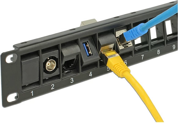 Patch panel DeLOCK 43340, 24-port Keystone, 19", i zi