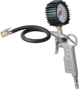 Pistoletë pneumatike për fryrje gomash MEGA 66246 0-12 bar me manometër, zorrë 40 cm