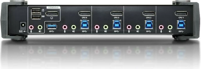 Switch KVM ATEN CS1924-AT-G, 4 porta USB 3.0, 4K DisplayPort, i zi