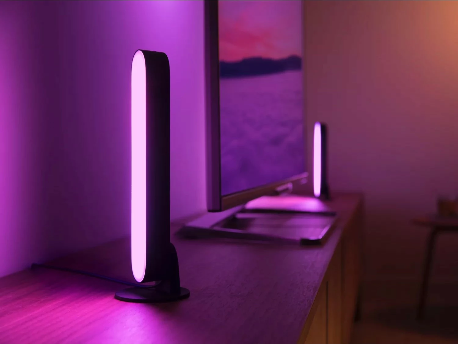Llambë tavoline smart Philips Hue Play Light Bar Extension, LED, ZigBee, e zezë