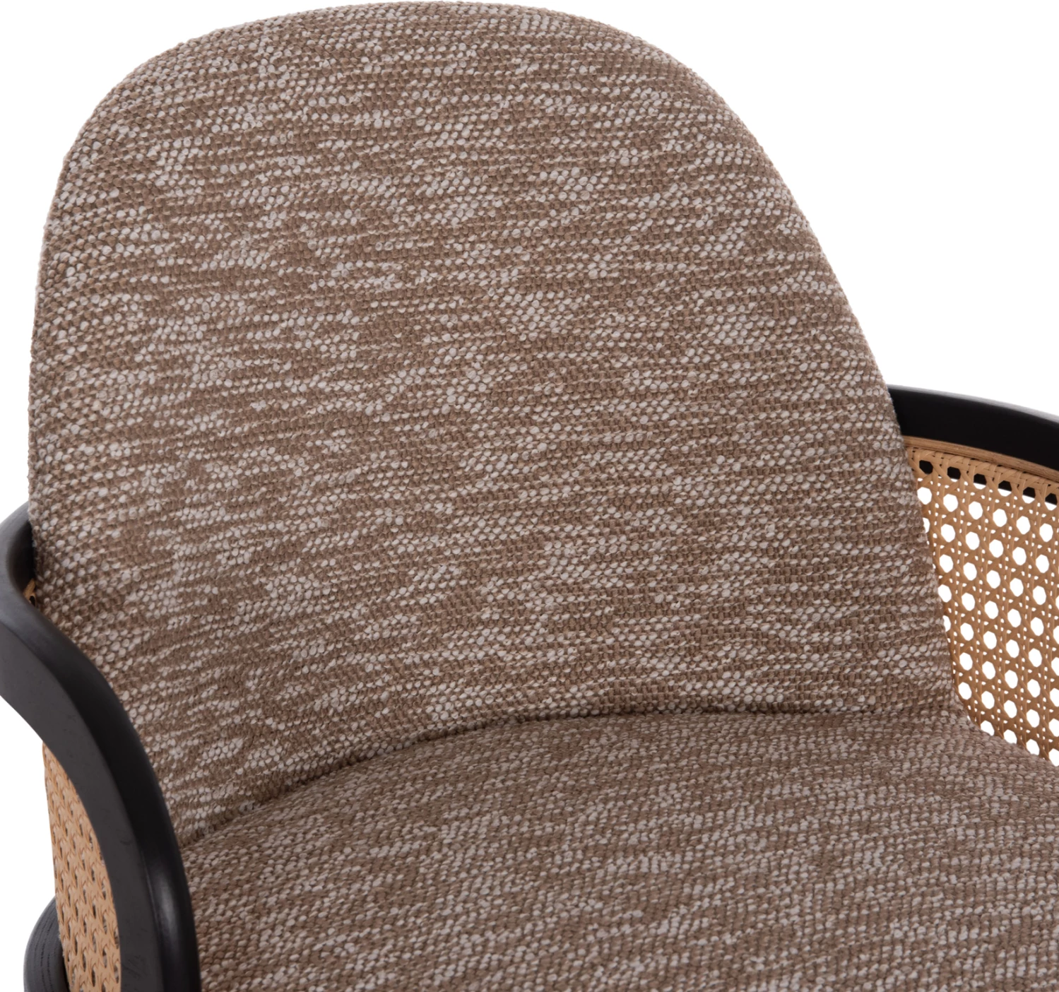 Karrige për bar rrotulluese BECKER, dru i zi, stof kafe, FH18251.03, 50x52x100cm, set prej 2 copë