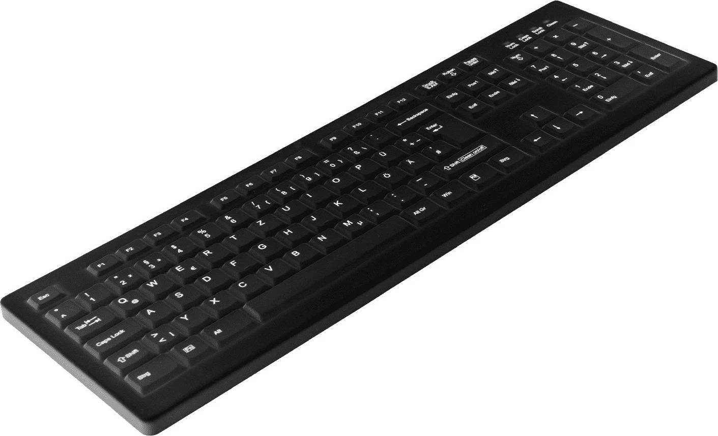 Tastierë Cherry AK-C8100, Full-size, Wireless, Membranë, QWERTZ, E zezë