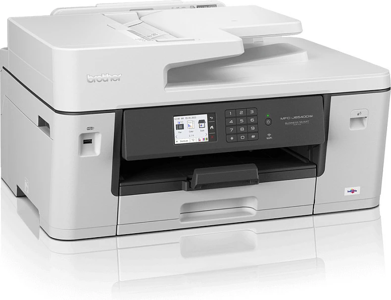 Printer multifunksional Brother MFC-J6540DWE, Inkjet me ngjyra, A3, duplex, ADF 50 fletë, gri/bardhë