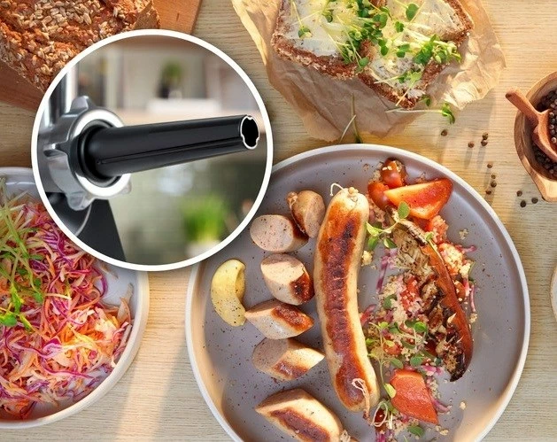 Mulli elektrik për mish Bosch MFWS660B, 500 W, i zi/argjend