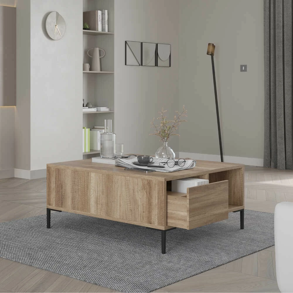 Tavolinë e ulët Hanah Home, ngjyrë taupe, Shp-660-Tt-1