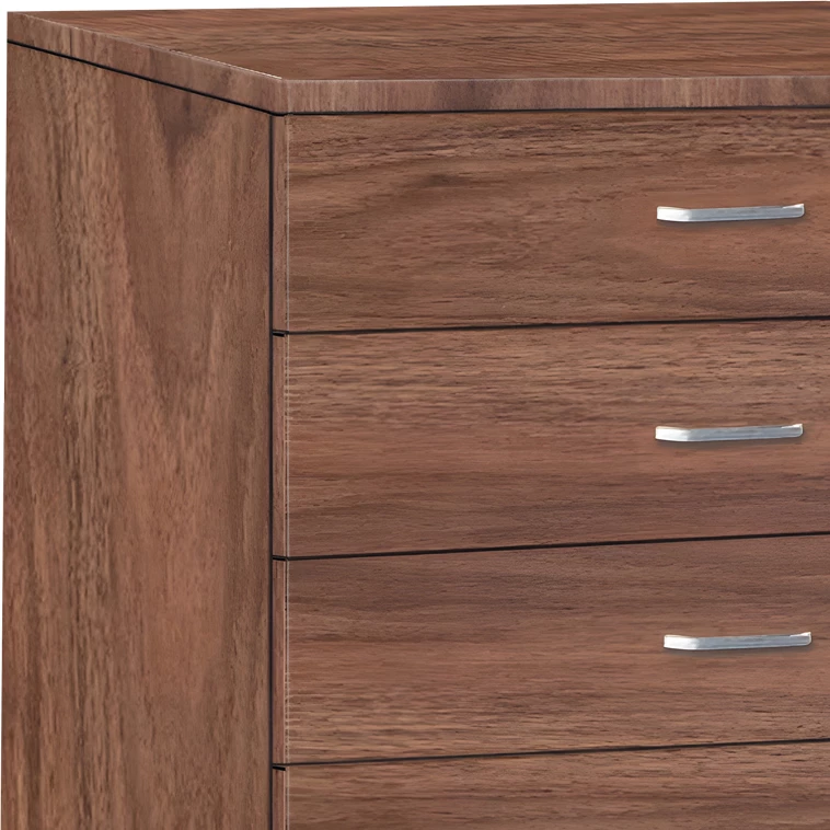 Komodë me pesë sirtarë, ngjyrë arre, 80x40x100cm