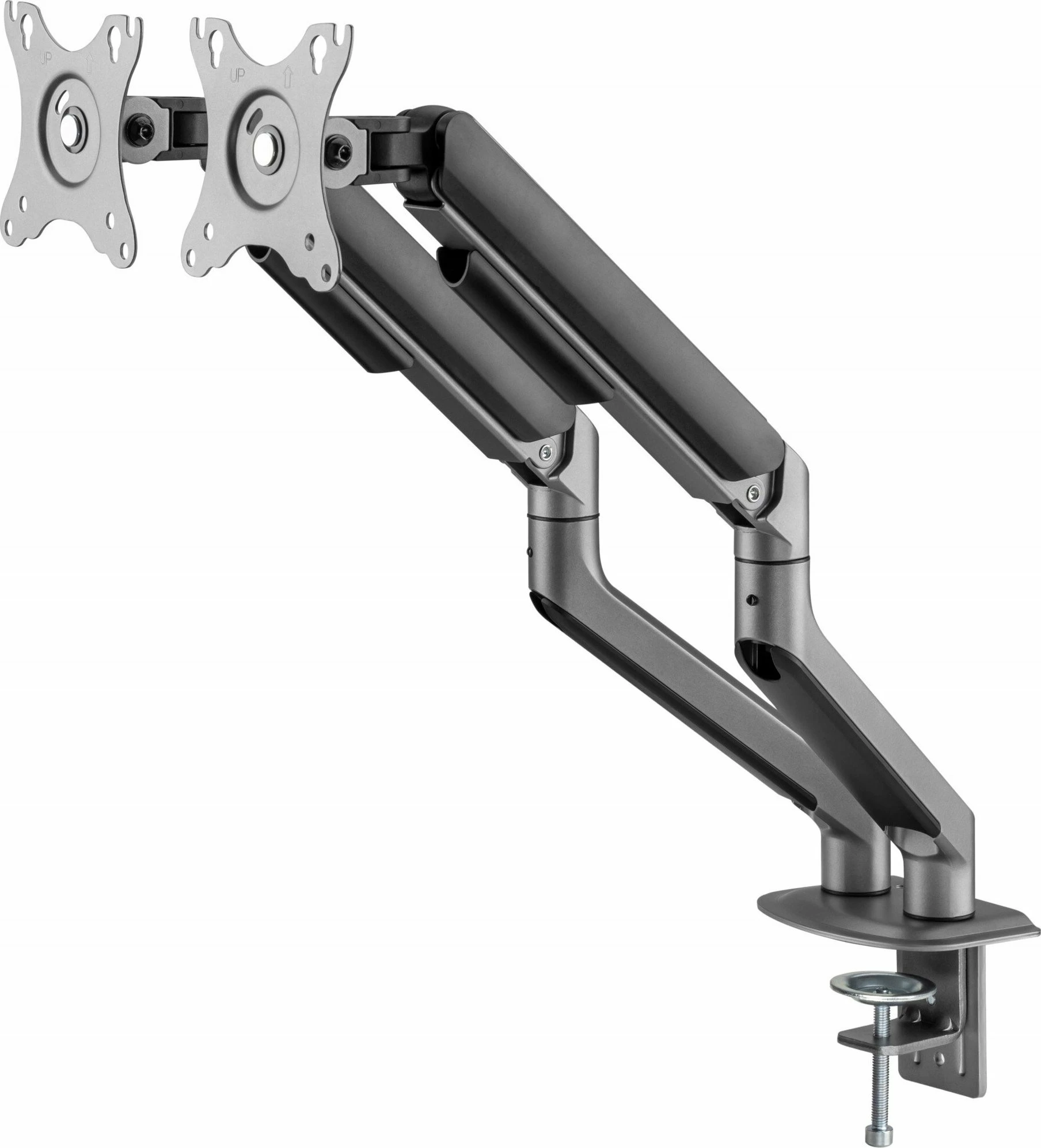 Mbajtëse tavoline për 2 monitorë Gembird MA-DA2-05 17"-32" VESA 75x75/100x100, gri