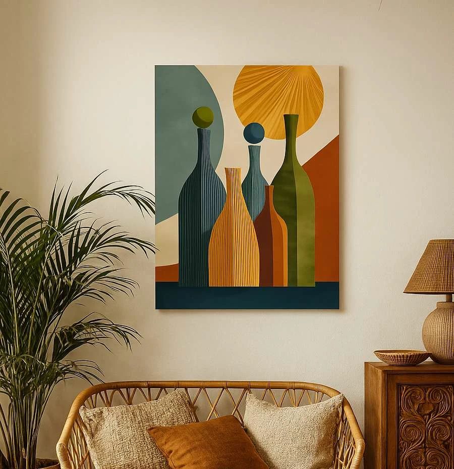 Pikturë dekorative në kanavacë, shumëngjyrëshe, Wallity, Hm_Cnvs26-19, 50x70cm