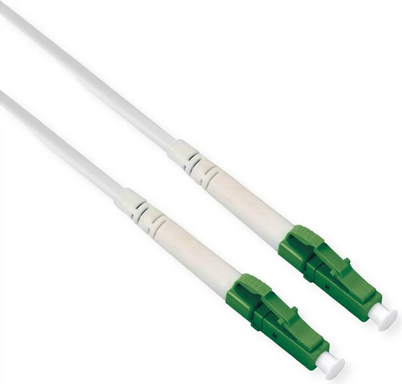 Kabllo fiber optike ROLINE 21158600, LC/APC në LC, OS2 single-mode, 1 m, e bardhë