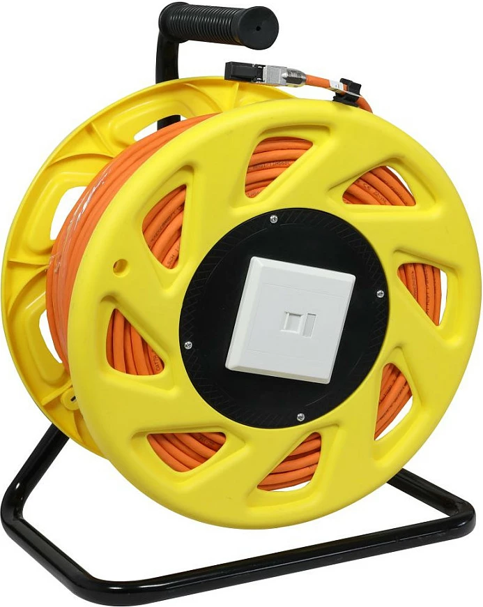 Tambur kablli rrjeti Synergy21 CAT6A, 90m, RJ45, S/FTP, LSZH, portokalli