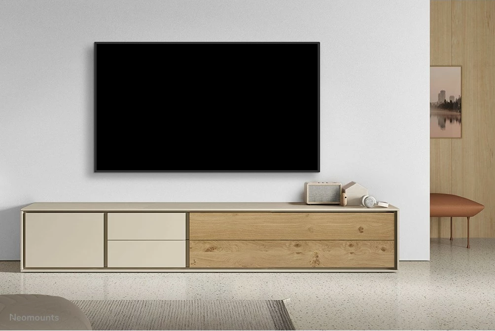 Mbajtëse muri TV Neomounts WL35-550BL18, çelik, 43-86 inç, e zezë