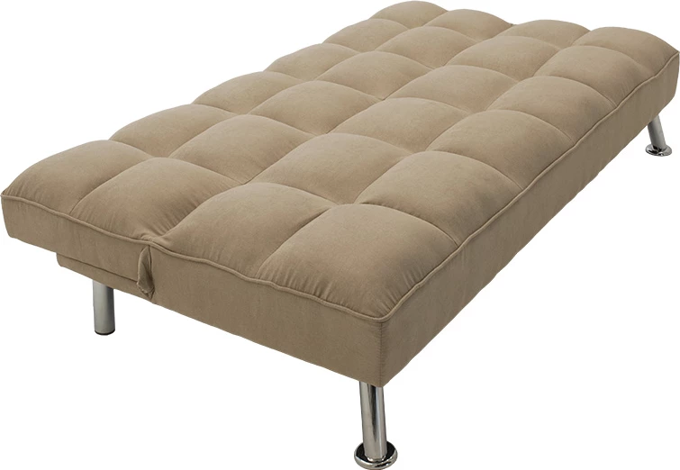 Divan shtrat 3 vendesh Rebel me material ngjyrë bezhë-kafe 189x92x82cm