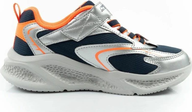 Atlete për fëmijë Skechers Glow Strider LED, argjendi [Madhësia: 32]