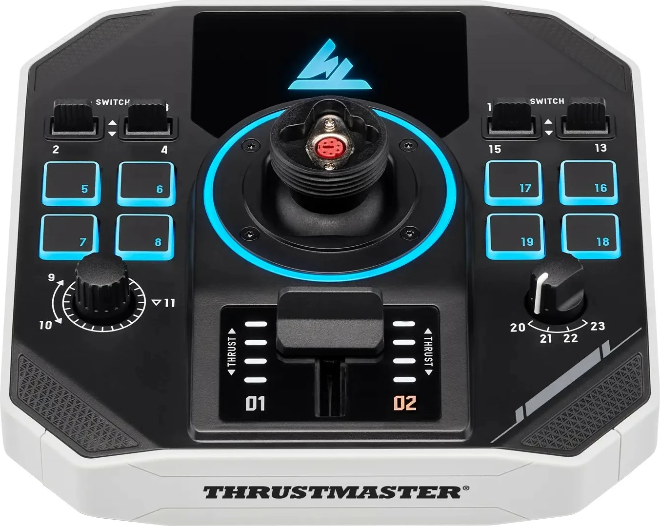 Joystick Thrustmaster SoL-R 1 FlightStick për PC, me LED, USB Type-C, zi/bardhë