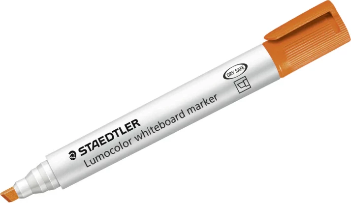 Staedtler Lumocolor Whiteboard Marker – Orange (Chisel Tip)