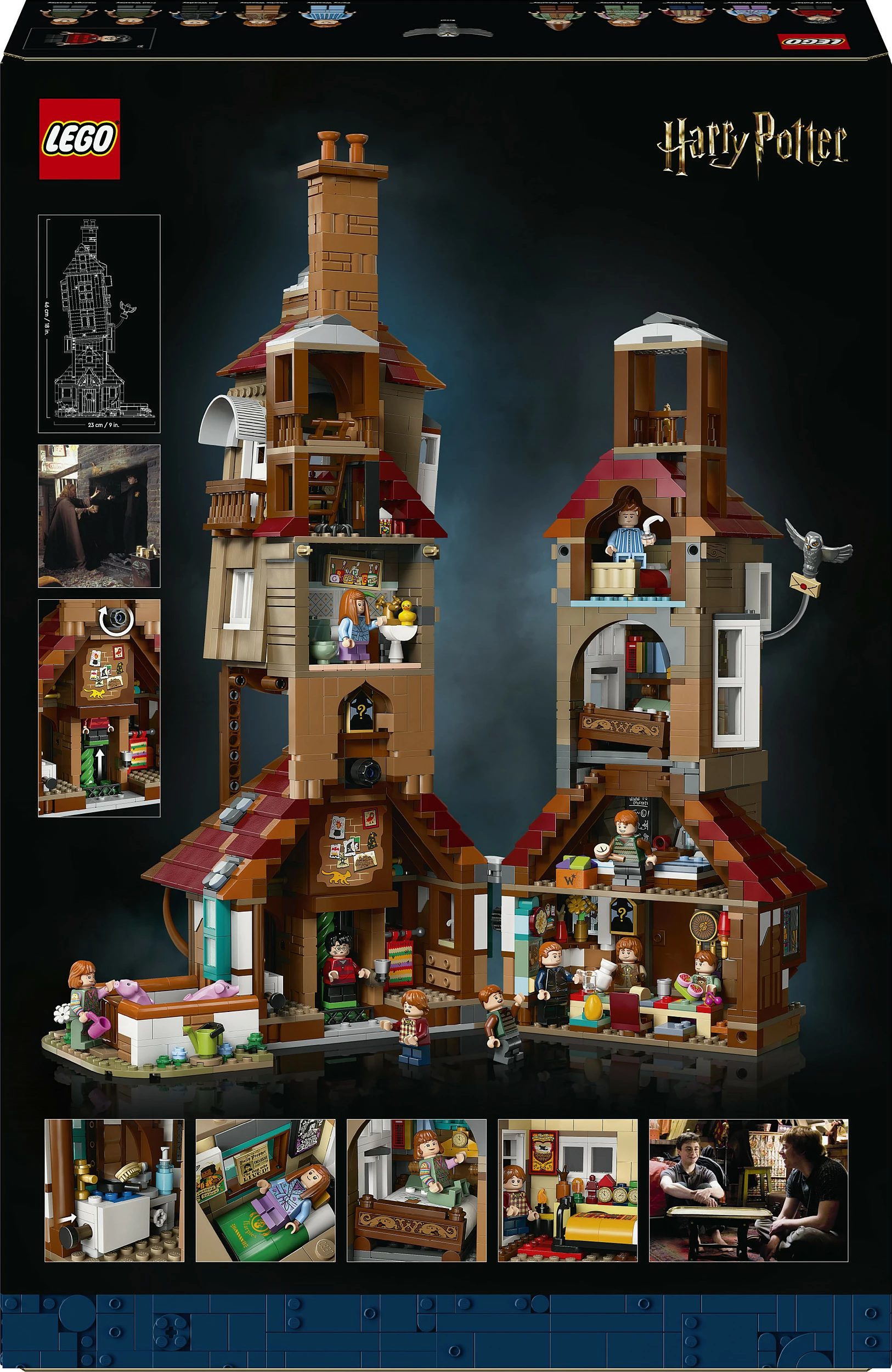 Set ndërtimi LEGO The Burrow, Koleksionist, 2405 pjesë, shumëngjyrësh