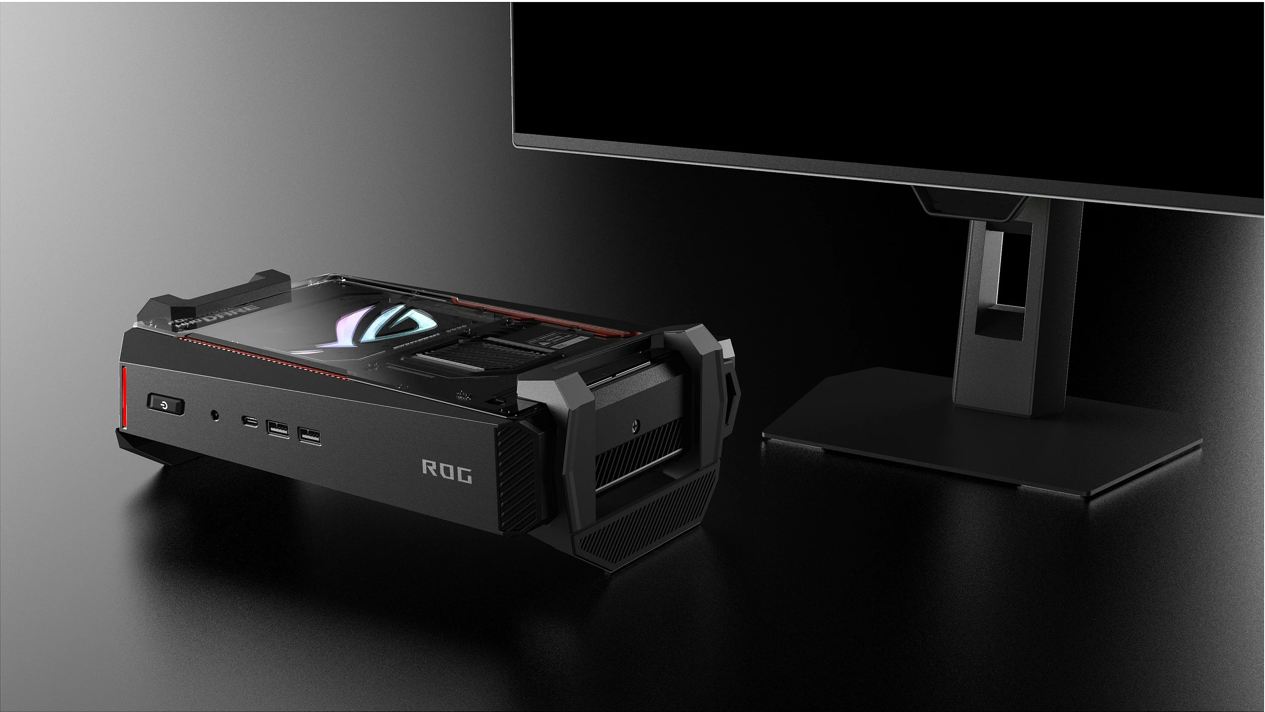 Kompjuter mini ASUS ROG NUC Gen15 Jean Canyon RNUC15JNK9X28AA2, Core Ultra 9, 32GB RAM Memorje, 2TB SSD, GeForce RTX 5080 16GB, Windows 11 Home, e zezë