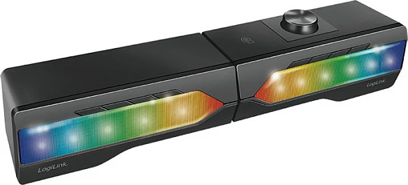 Altoparlant LogiLink soundbar 2.0, Bluetooth, 3.5mm, me ndriçim RGB