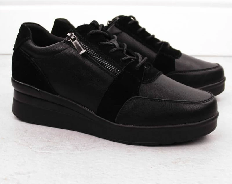 Atlete wedge për femra Sergio Leone PB236-S, të zeza