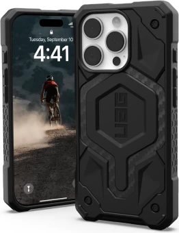 Mbështjellës UAG Monarch për iPhone 16 Pro, i zi