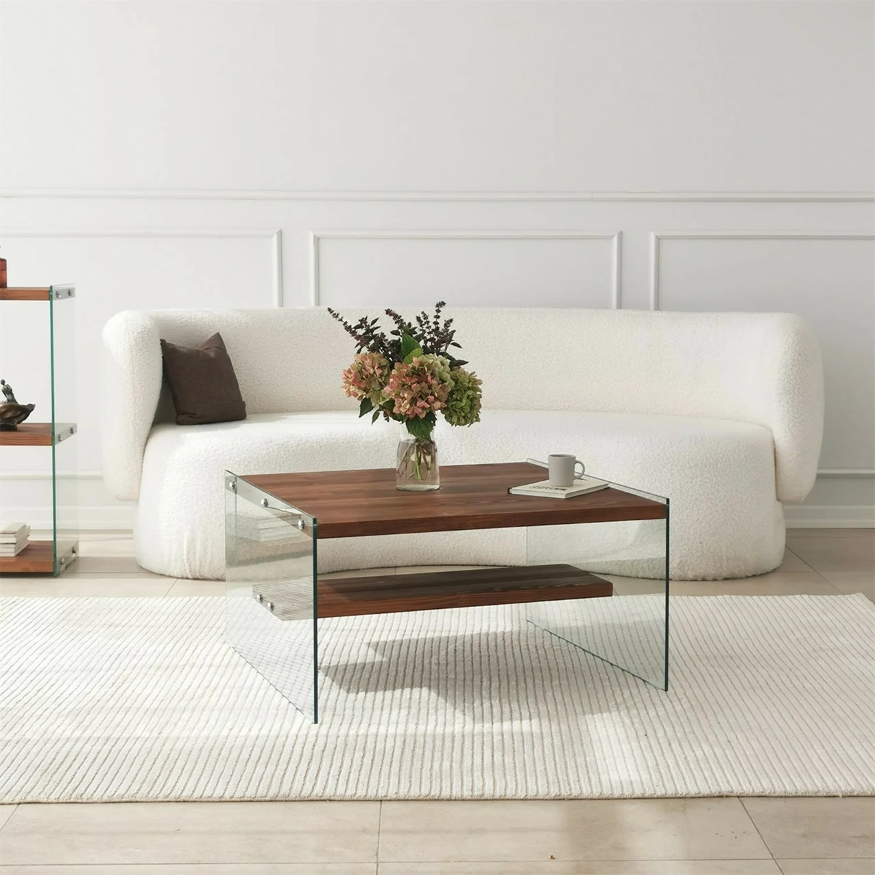 Tavolinë e ulët Hanah Home, aqua-kesteni