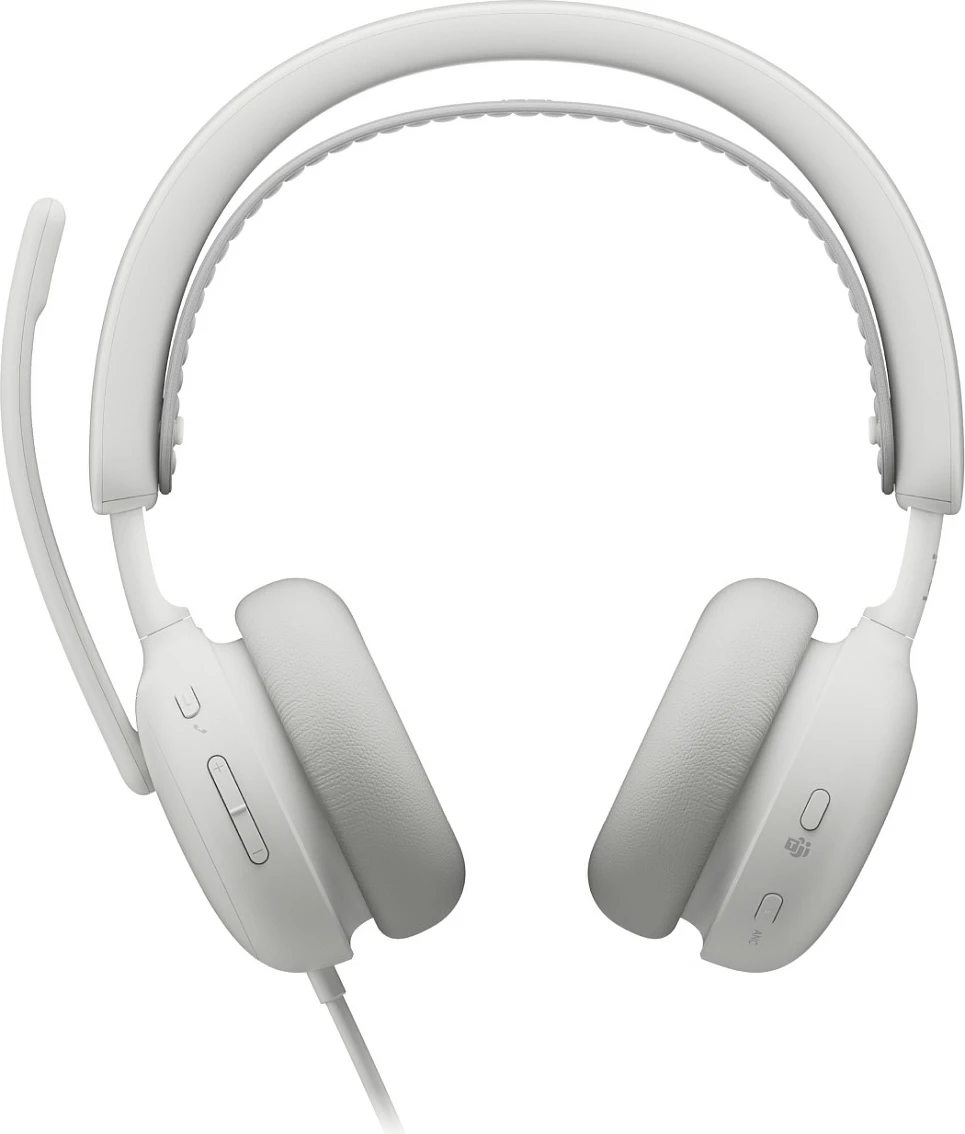 Kufje Logitech Zone Wired 2 for Business, me kabllo USB-C/USB-A, mikrofon me anulim zhurme, Off-White