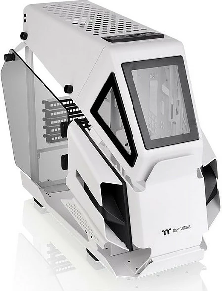 Kasë Thermaltake AH T200 Snow, Micro Tower, micro ATX/Mini-ITX, Tempered Glass, RGB, e bardhë
