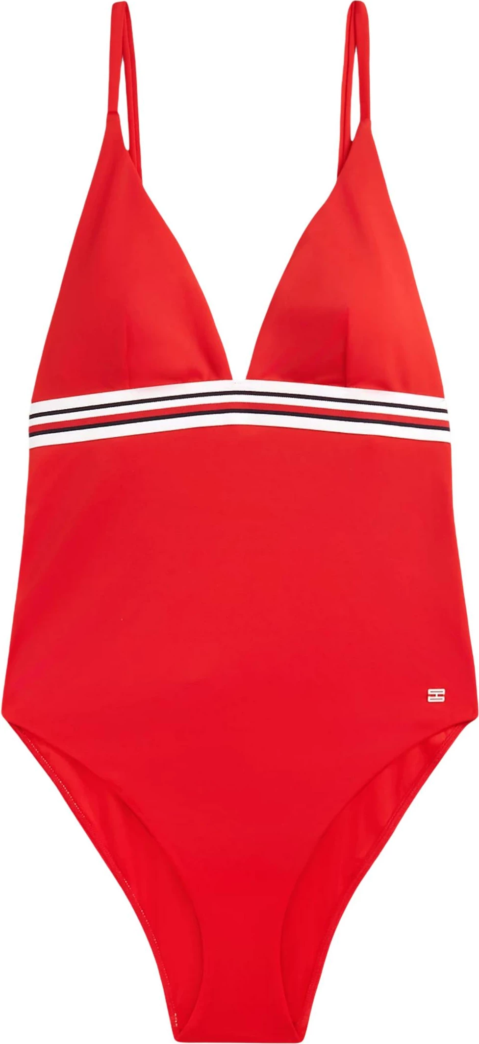 Bikine njëpjesëshe për femra Tommy Hilfiger Triangle RP OP UW0UW06357, e kuqe [Madhësia: S]