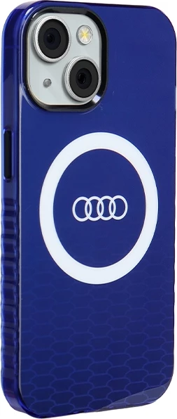 Mbështjellës Audi IML Big Logo MagSafe për iPhone 15/14/13, kaltër