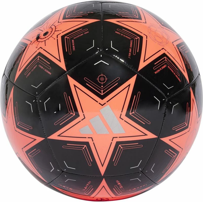 Top futbolli adidas, i zi dhe portokalli [Madhësia: 5]