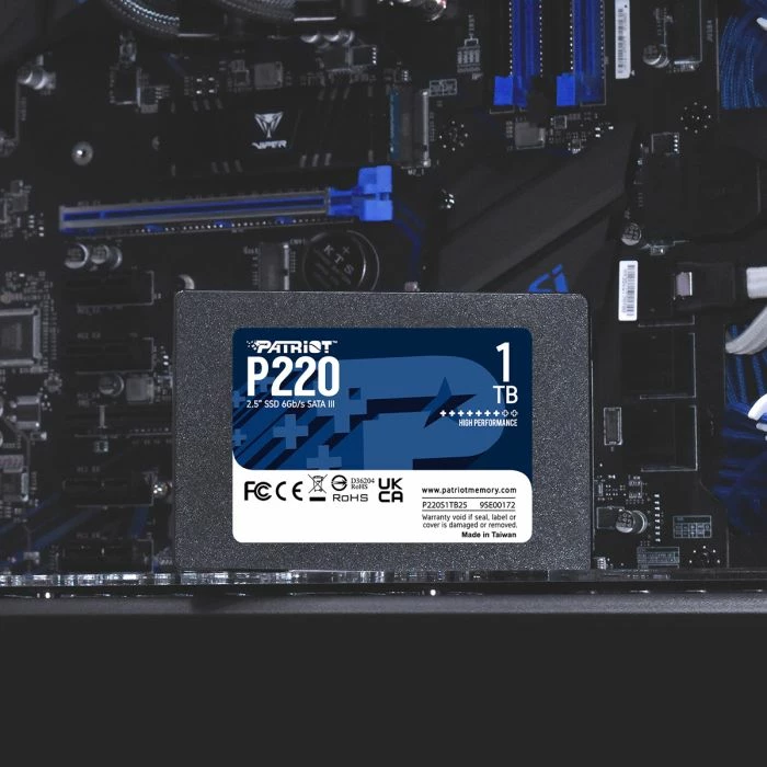SSD PATRIOT P220 1TB 2.5" SATA3, e zezë
