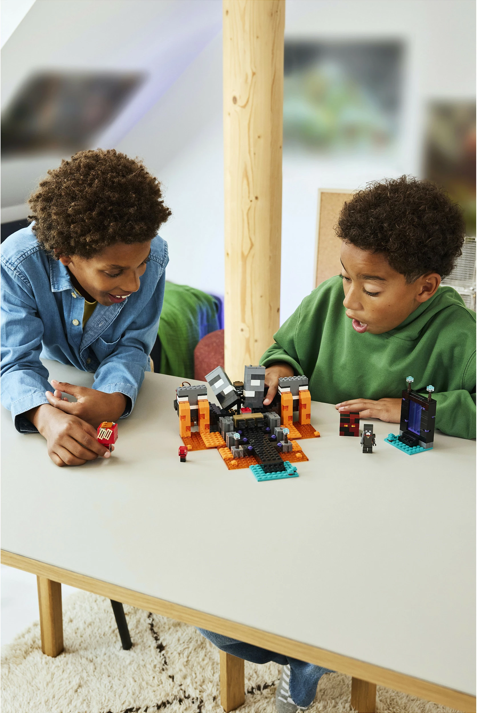 Set ndërtimi LEGO Minecraft Wither Battle 21590, 494 copë, 7 figura, shumëngjyrësh