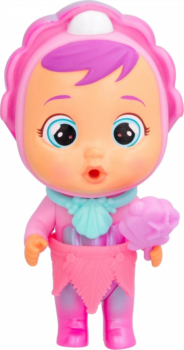 Kukull Cry Babies Magic Tears Shiny Shells Coralinela, Tm Toys, IMC910324, plastikë, pa bateri