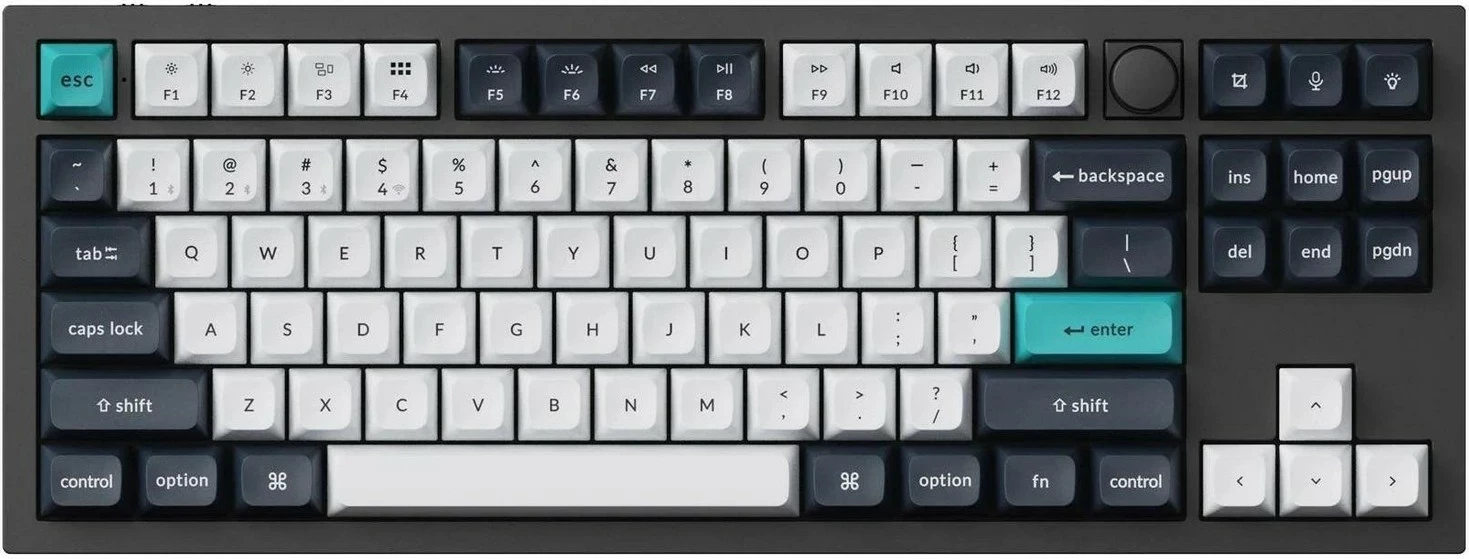 Tastierë Keychron Q3 Max 80% TKL Brown Switch, Carbon Black