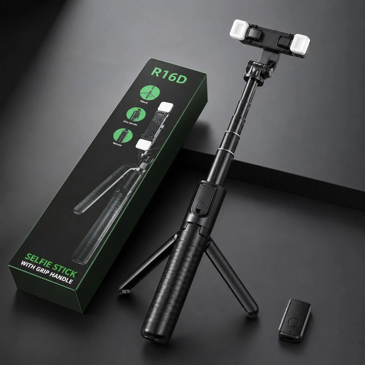 Selfie Stick R16D me tripod dhe telekomandë Bluetooth
