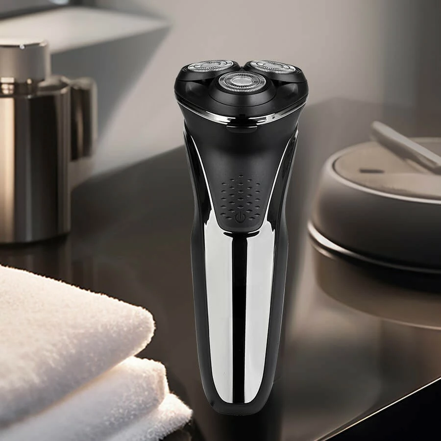 Makinë rroje elektrike meshkuj, Feel-Maestro, MR-673, 600 mAh/60 min, USB-C, IPX7, trimer anësor, e zezë/argjendtë